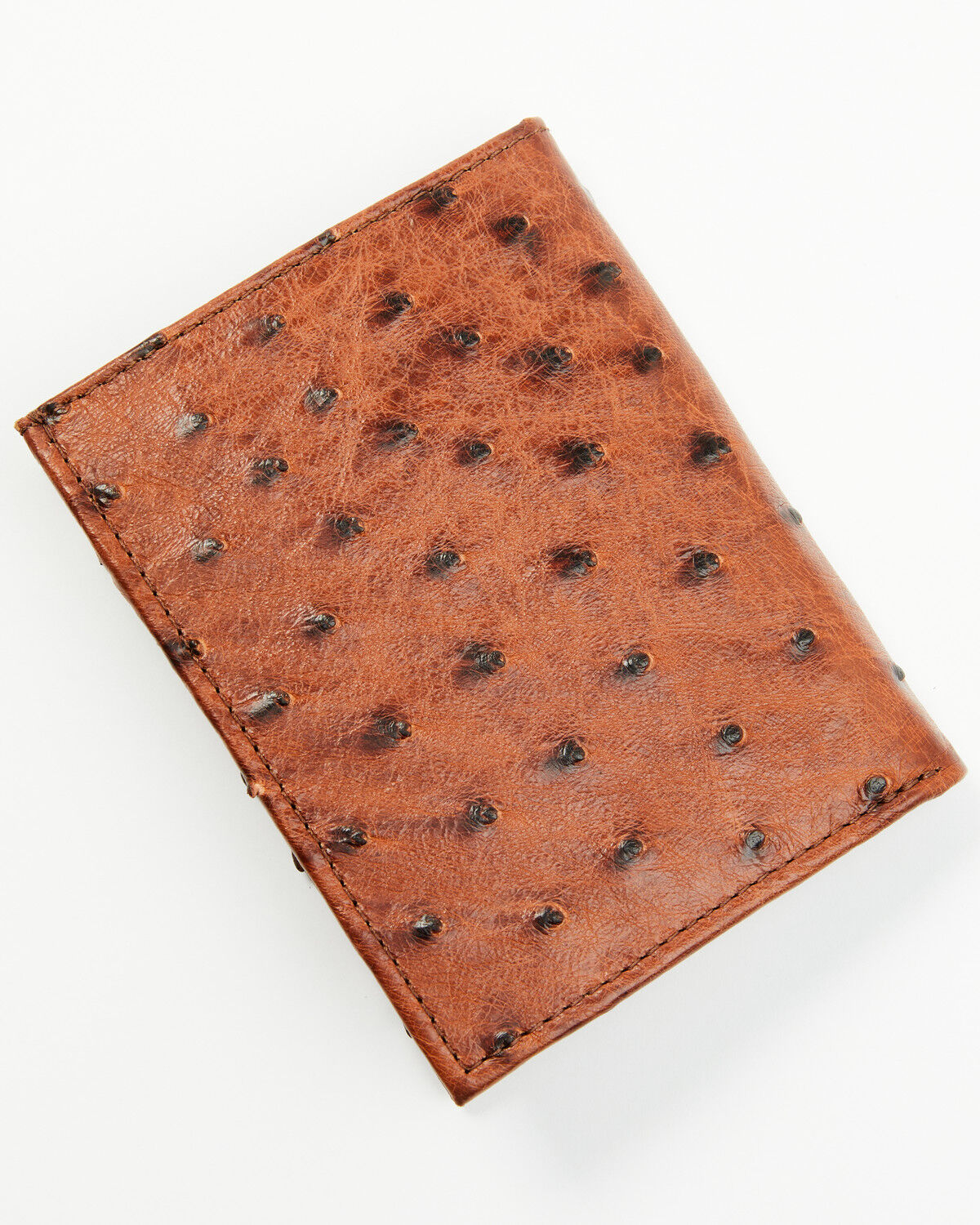 Image #3 - Cody James Black 1978® Men's Dawson Exotic Full-Quill Ostrich Bifold Wallet, Cognac, hi-res
