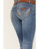 Image #2 - Wrangler Retro Women's Medium Wash Low Cut Sadie Bootcut Jeans, Blue, hi-res