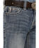 Image #2 - Rock & Roll Denim Girls' Embellished Pocket Panel Bootcut Jeans, Blue, hi-res