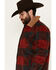 Image #3 - Cody James Men's Plaid Print Button-Down Lumber Jack Wool Jacket, Red, hi-res