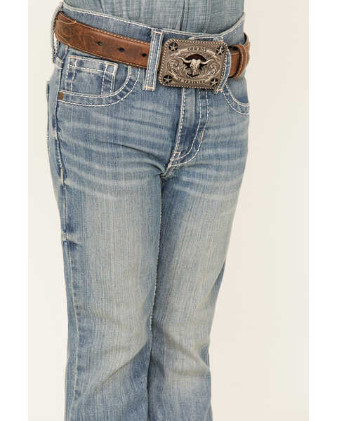 Image #4 - Cody James Boys' Clovehitch Light Wash Stretch Slim Straight Jeans - Sizes 4-8, Light Wash, hi-res