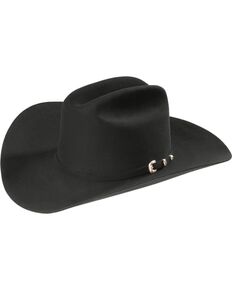Stetson El Patron 30X Fur Felt Western Hat, Black, hi-res