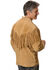 Scully Men's Fringed Boar Suede Leather Long Sleeve Western Shirt, Tan, hi-res