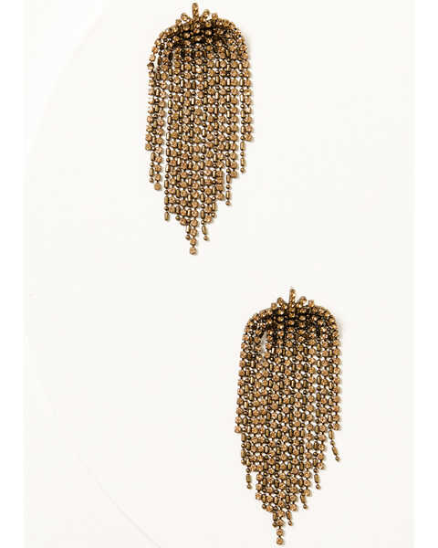 Image #1 - Wonderwest Women's Karlie Cluster Chandelier Earrings, Gold, hi-res
