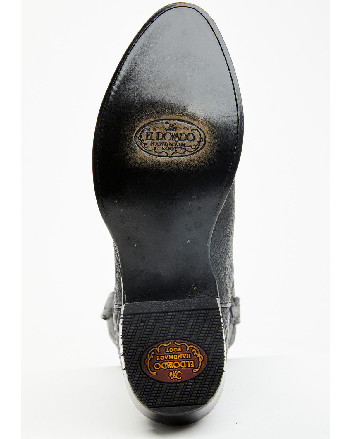 Image #7 - El Dorado Men's Sammy Western Boots - Round Toe, Black, hi-res