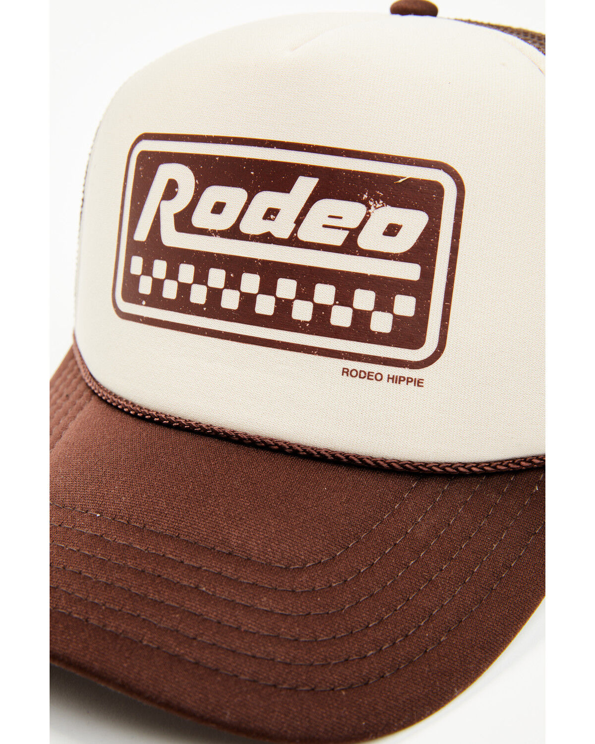 Image #2 - Rodeo Hippie Women's Rodeo Racer Ball Cap, Brown, hi-res