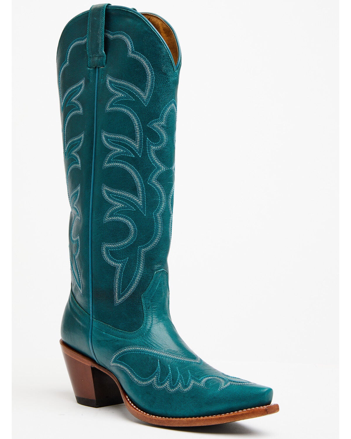 Shyanne Women's High Desert Tall Western Boots - Snip Toe, Teal, hi-res