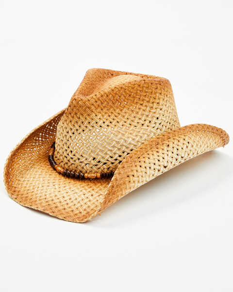 Cody James Heartland Straw Cowboy Hat, Tan, hi-res