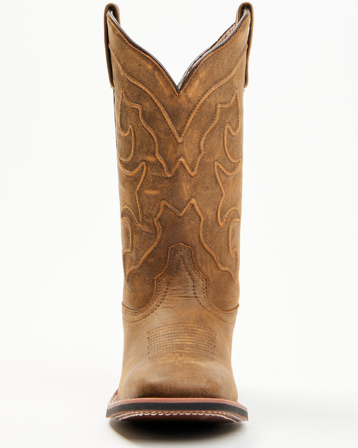 Image #4 - Laredo Women's Megan Western Boots - Broad Square Toe, Tan, hi-res