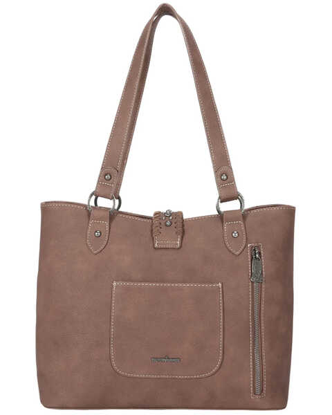 Image #2 - Montana West Women's Brown Trinity Ranch Hair-on Cowhide Collection Concealed Carry Tote, Brown, hi-res