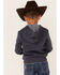 Image #3 - Wrangler Infant Boys' Long Sleeve Logo Fleece Hoodie, Grey, hi-res