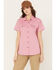Image #1 - Ariat Women's Rebar VentTEK Short Sleeve Button Down Western Work Shirt, Cherry, hi-res