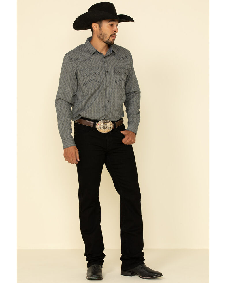 Cody James Men's Night Rider Stretch Stackable Straight Jeans , Black, hi-res
