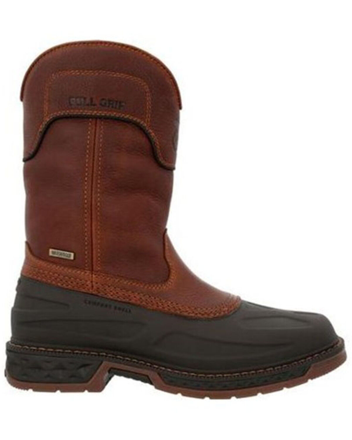 Image #2 - Georgia Boot Men's Carbo-Tec Waterproof Western Work Boots - Soft Toe, Brown, hi-res