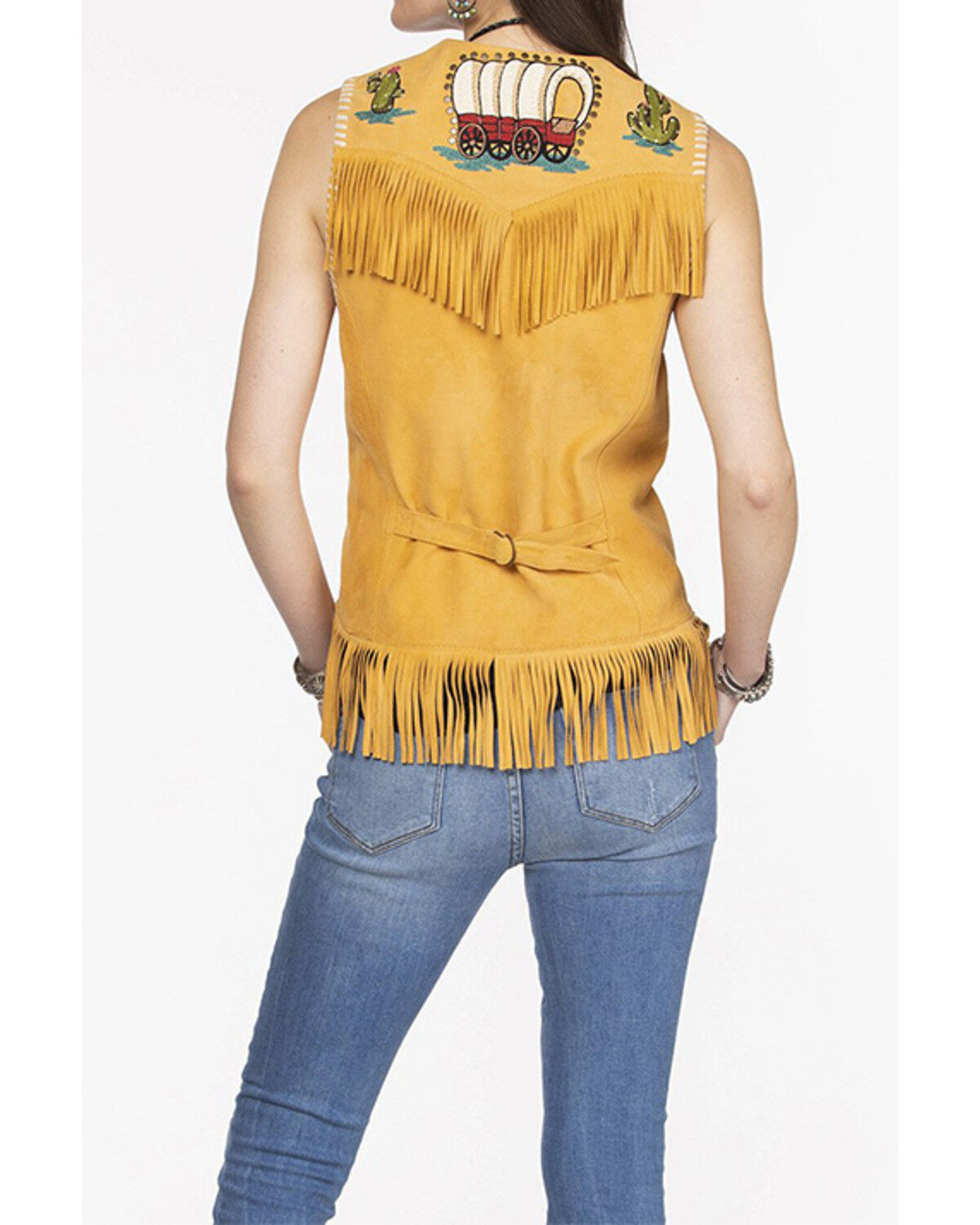 Image #2 - Double D Ranch Women's Head Over Heels Vest, Gold, hi-res