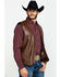 Image #4 - Cripple Creek Men's Whiskey Brown Faux Leather Vest, Med Brown, hi-res