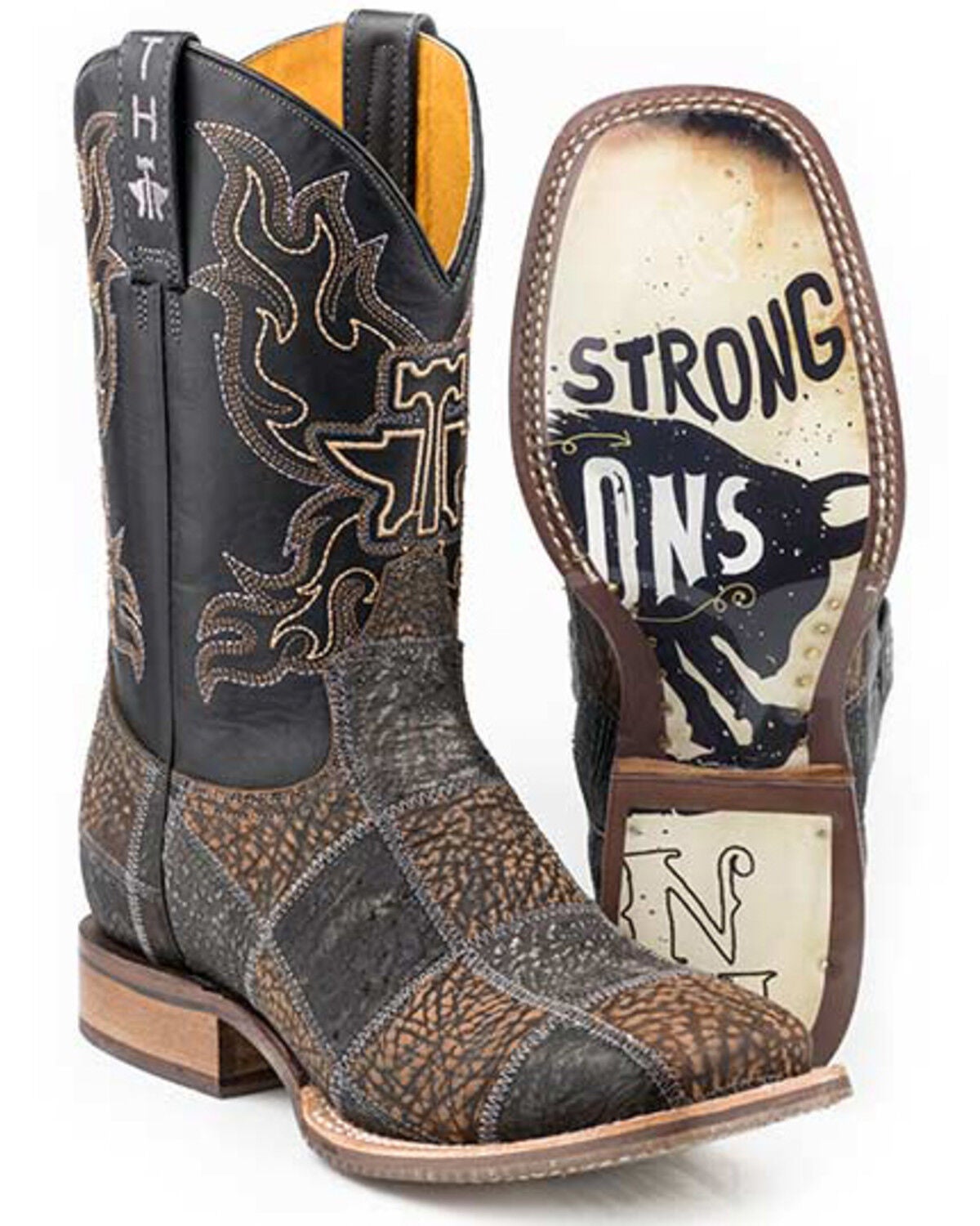 Image #1 - Tin Haul Men's No Bull Western Boots - Broad Square Toe, , hi-res