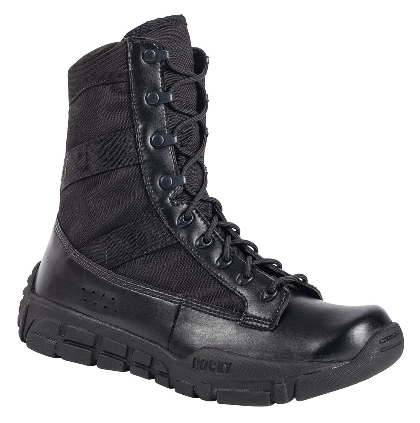 Rocky Men's C4T Military-Inspired Duty Boots, Black, hi-res