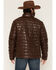 Image #4 - Panhandle Slim Men's Faux Leather Puffer Jacket, Chocolate, hi-res
