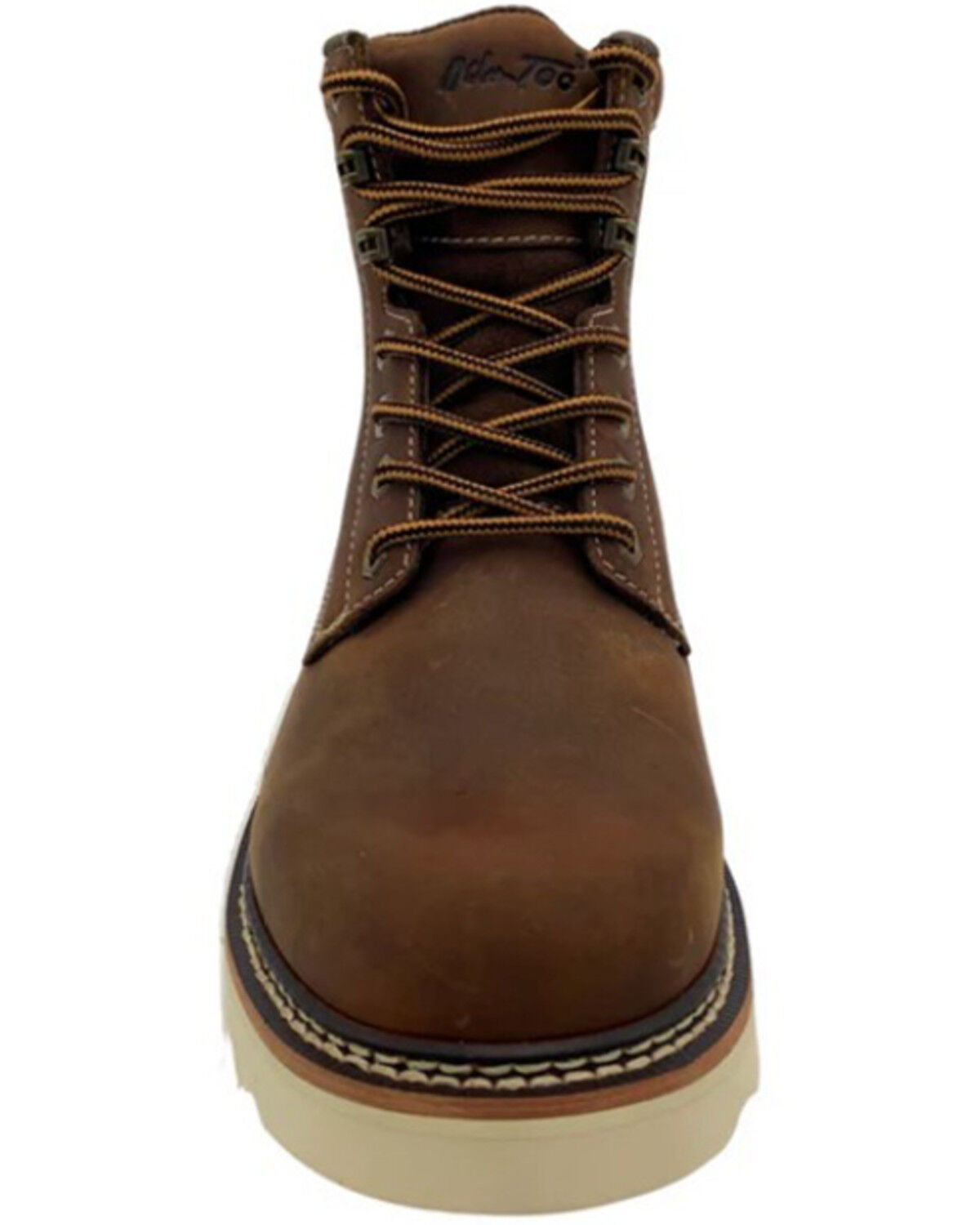 Image #4 - AdTec Men's 6" Meadow Work Boots - Composite Toe, Brown, hi-res