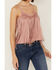 Image #3 - Rock & Roll Denim Women's Fringe Suede Sleeveless Tank Top, Tan, hi-res