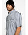 Image #3 - Ariat Men's Grey Rebar Made Tough Durastretch Vent Short Sleeve Work Shirt, Heather Grey, hi-res