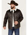 Image #1 - Cody James Men's Carmine Faux Shearling Shacket, Brown, hi-res