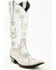 Image #1 - Old Gringo Women's Lucky Star Exotic Python Tall Western Boots - Snip Toe, White, hi-res