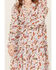 Image #3 - Roper Women's Feather Print Long Sleeve Mini Dress, Cream, hi-res