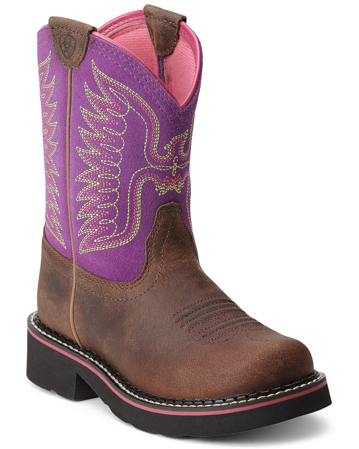 Details about   Girls ACME Pink Leather Cowboy Roper Boots Youth Size 9 Toddler 