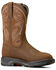 Image #1 - Ariat Men's WorkHog® XT Distressed Work Boots - Round Toe, Brown, hi-res