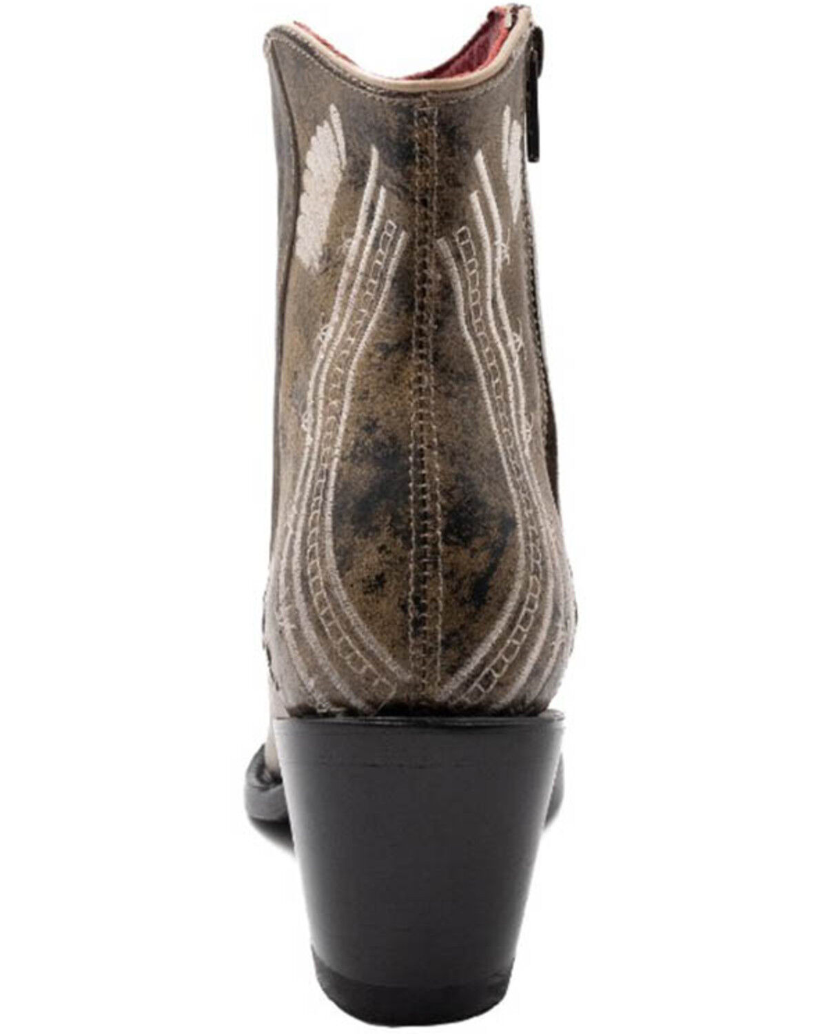 Image #4 - Ferrini Women's Savannah Fashion Booties - Round Toe, Dark Brown, hi-res