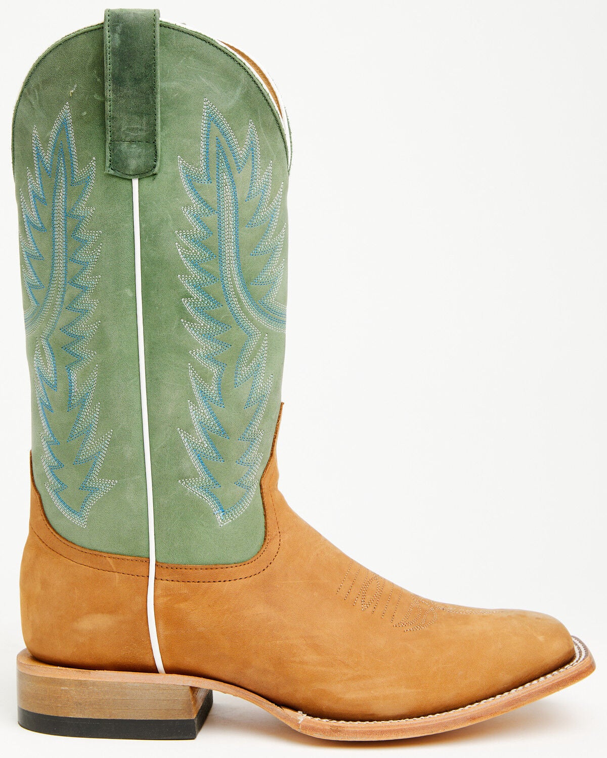 Image #2 - Horse Power Men's Tall Western Boots - Broad Square Toe, Tan, hi-res