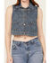 Image #3 - Levi's Women's Utility Trucker Denim Vest, Blue, hi-res