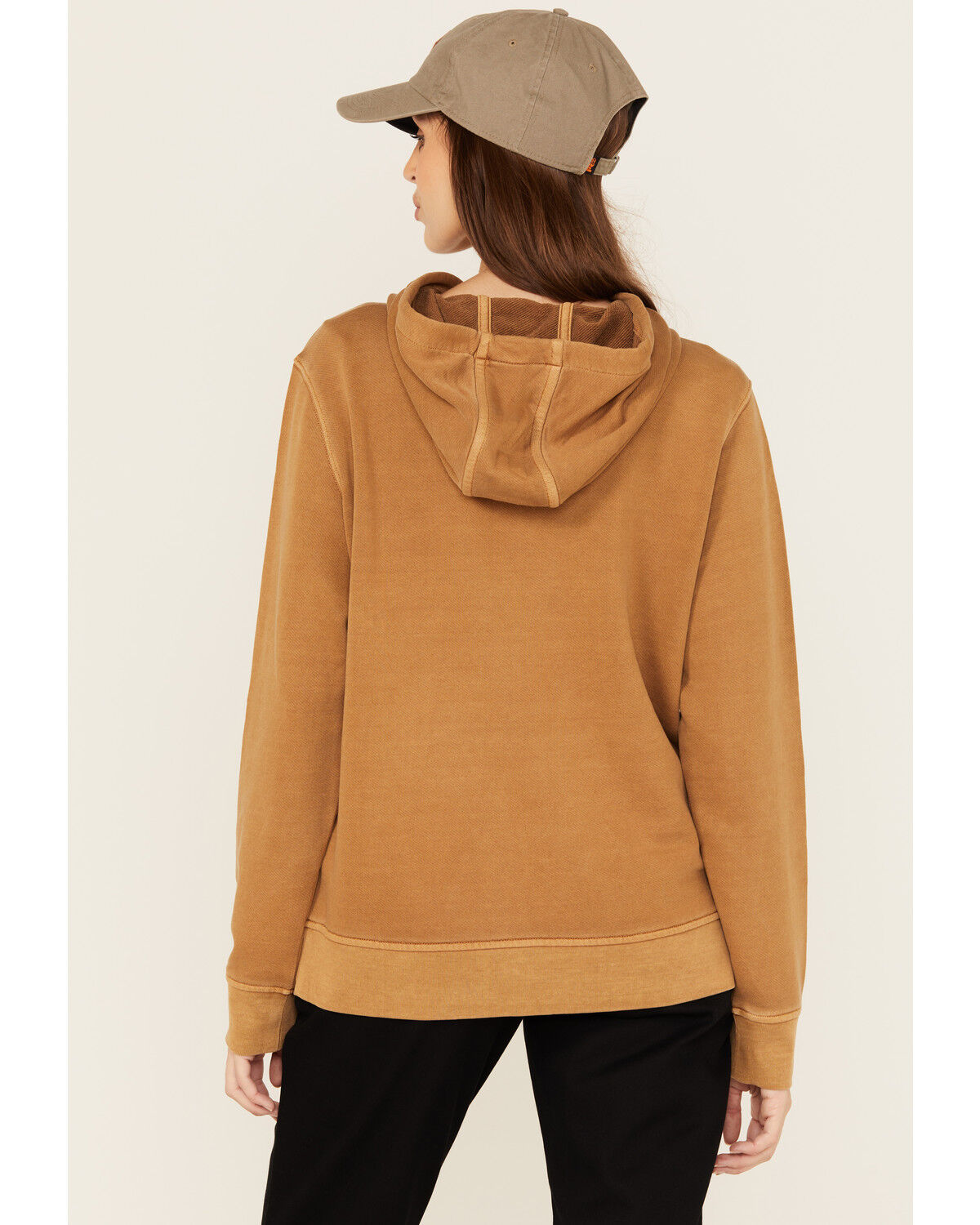 Image #4 - Carhartt Women's Relaxed Fit Midweight Hoodie, Tan, hi-res