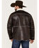 Image #4 - Cody James Men's Carmine Faux Shearling Shacket, Brown, hi-res