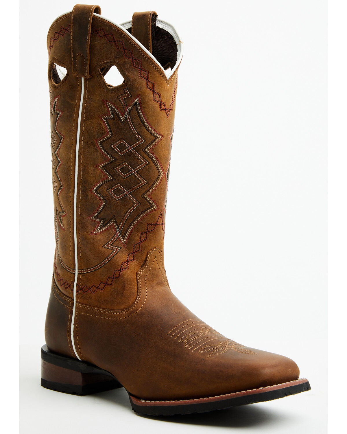 Image #1 - Laredo Men's Highway Man Performance Western Boots - Broad Square Toe, Tan, hi-res