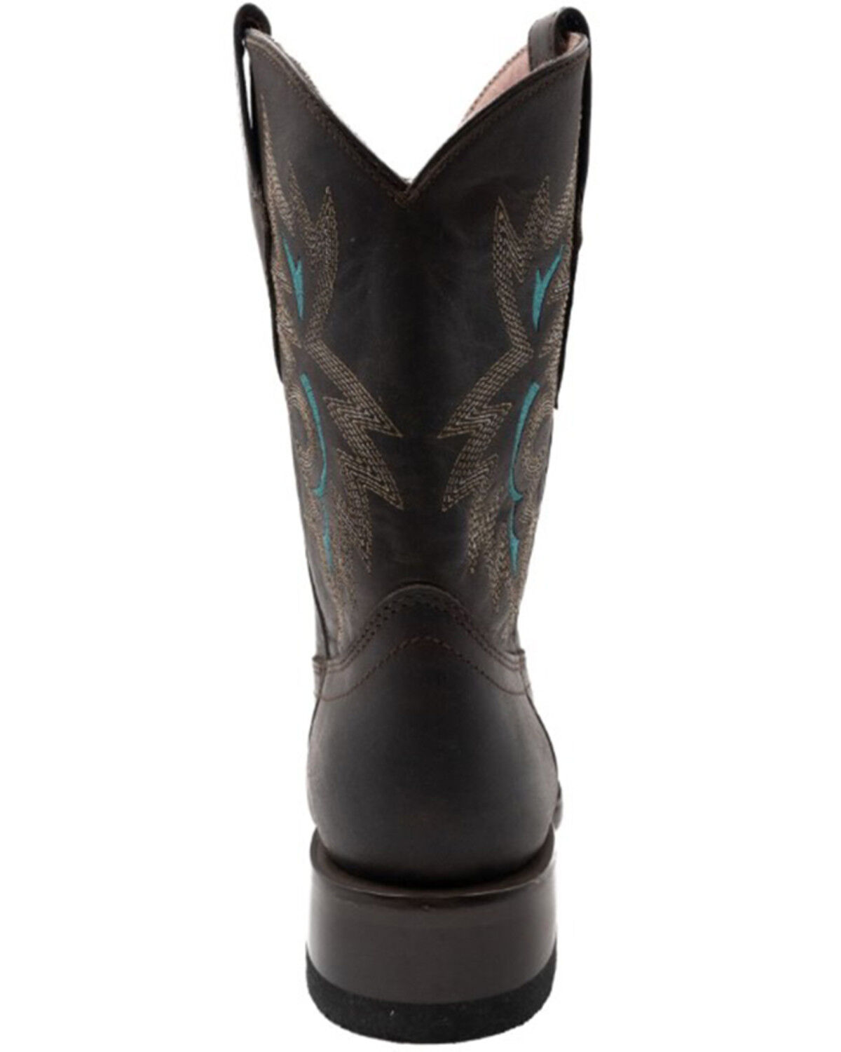 Image #5 - Ferrini Women's Betsy Western Boots - Broad Square Toe, Brown, hi-res