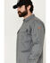 Image #2 - Hawx Men's FR Woven Long Sleeve Button-Down Work Shirt - Tall, Silver, hi-res