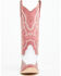 Image #4 - Circle G Women's Wingtip Overlay Western Boots - Snip Toe, Pink, hi-res