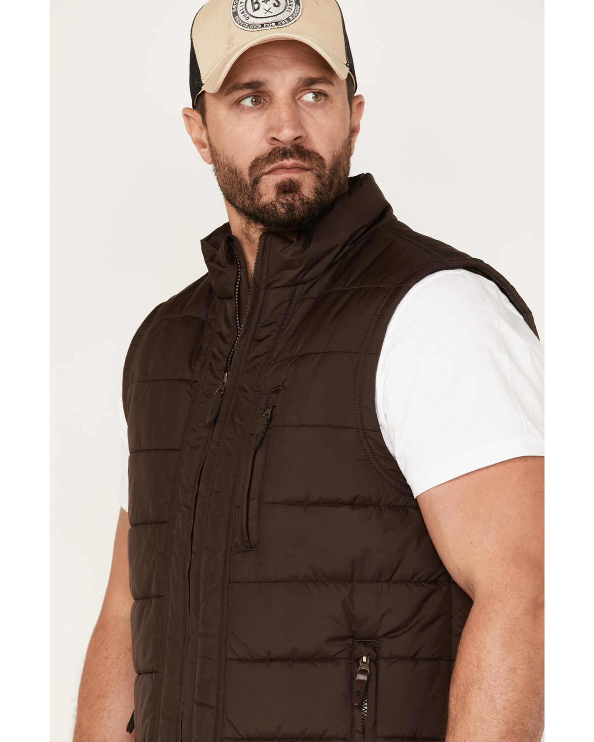 Image #2 - Moonshine Spirit Men's Pine Straw Puffer Vest, Brown, hi-res