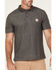 Image #3 - Carhartt Men's Loose Fit Midweight Short Sleeve Button-Down Polo Shirt, Heather Grey, hi-res