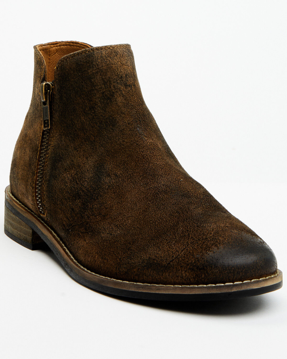 Image #1 - Diba True Women's Citrus Sweet Suede Booties - Round Toe, Brown, hi-res