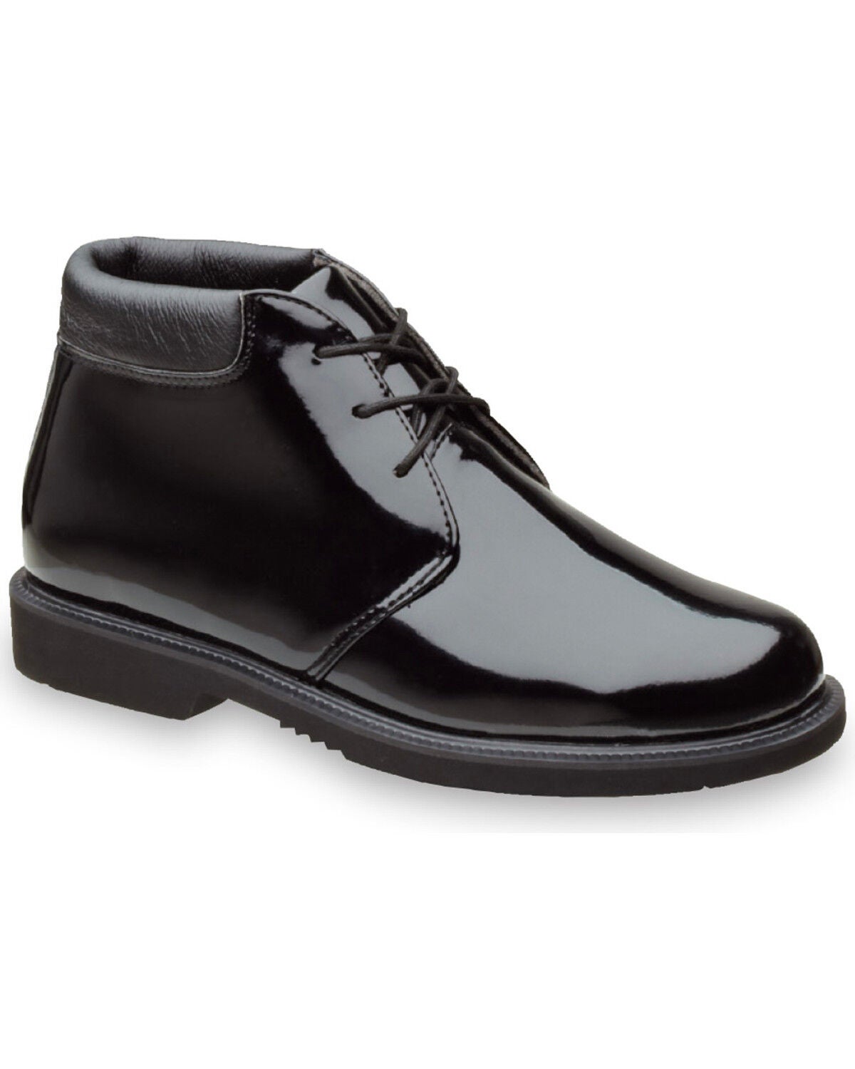 Thorogood Men's Uniform Classics Poromeric Chukka Shoes, Black, hi-res