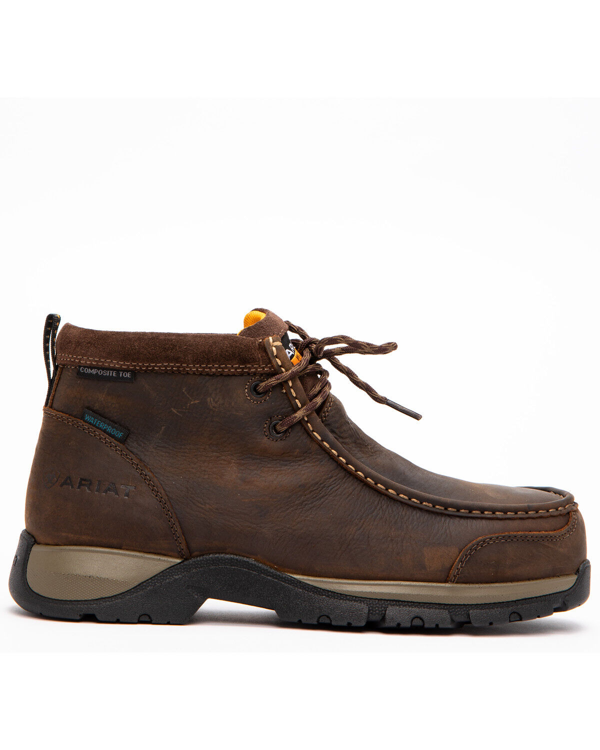 Image #2 - Ariat Men's Waterproof Edge LTE Moc Boots - Composite Toe, Dark Brown, hi-res