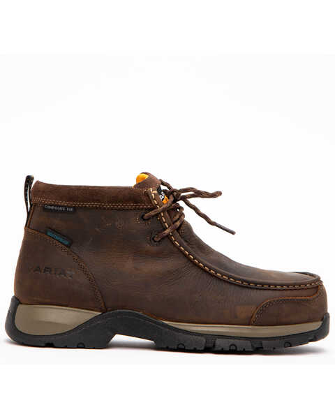 Image #2 - Ariat Men's Waterproof Edge LTE Moc Boots - Composite Toe , Dark Brown, hi-res