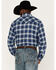 Image #4 - Wrangler Retro Men's Plaid Print Long Sleeve Snap Western Flannel Shirt, , hi-res