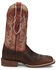 Image #2 - Justin Women's Stoneage Western Boots - Broad Square Toe, Cognac, hi-res