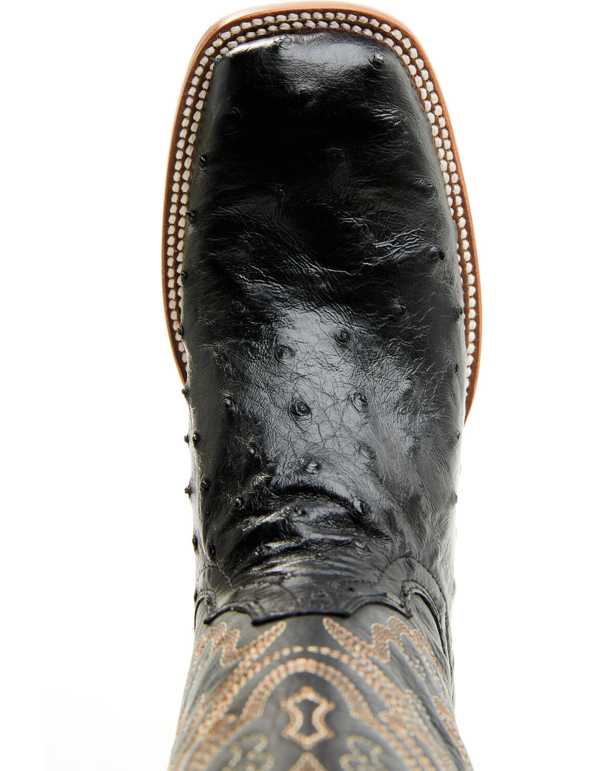 Image #6 - Shyanne Women's Kacie Exotic Ostrich Western Boots - Broad Square Toe, Black, hi-res