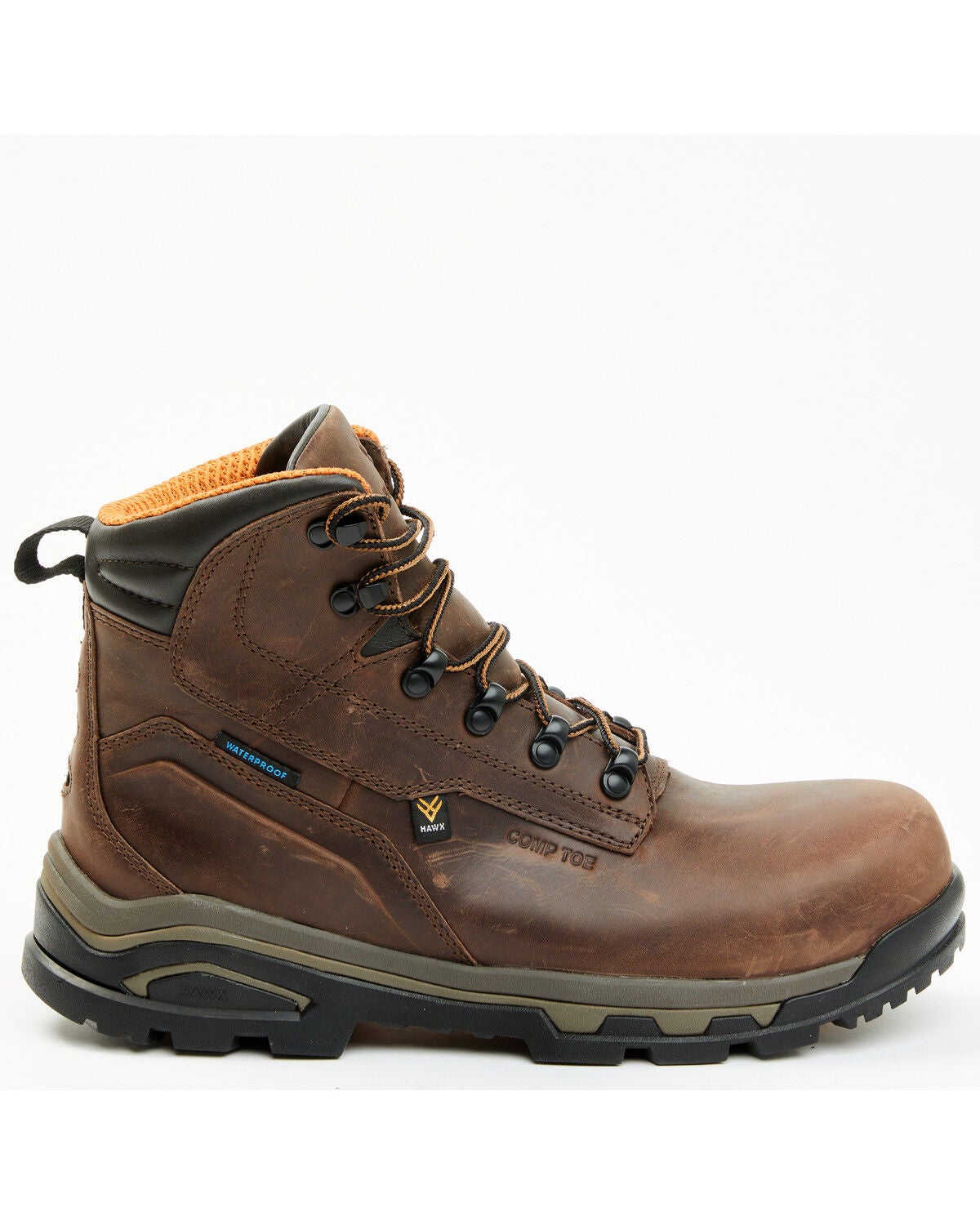 Image #2 - Hawx Men's 6Enforcer Pro Work Boots - Composite Toe, Brown, hi-res